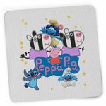 PC, gaming si accesorii - Periferice PC - Mousepad - Mousepad Zebrele Gemeni Zuza Zaza Peppa Pig CoolTrend, 21x19cm - Infinity.ro