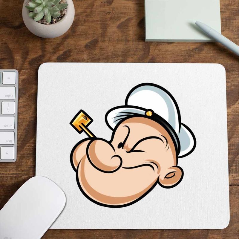PC, gaming si accesorii - Periferice PC - Mousepad - Mousepad Popeye Marinarul Pescar Pipa Barcagiu, CoolTrend, 21x19cm - Infinity.ro