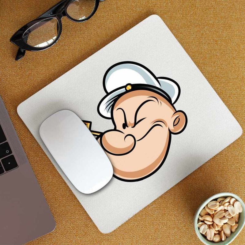 PC, gaming si accesorii - Periferice PC - Mousepad - Mousepad Popeye Marinarul Pescar Pipa Barcagiu, CoolTrend, 21x19cm - Infinity.ro