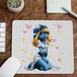 PC, gaming si accesorii - Periferice PC - Mousepad - Mousepad Smurfette Strumfii Strumfita Elf CoolTrend, 21x19cm - Infinity.ro