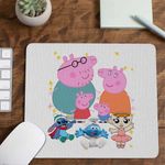 PC, gaming si accesorii - Periferice PC - Mousepad - Mousepad Purcelusa Peppa Pig Familia CoolTrend, 21x19cm - Infinity.ro