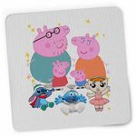 PC, gaming si accesorii - Periferice PC - Mousepad - Mousepad Purcelusa Peppa Pig Familia CoolTrend, 21x19cm - Infinity.ro