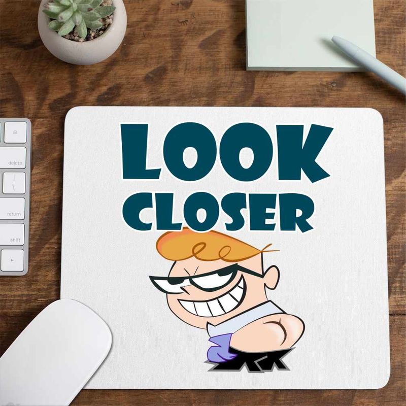 PC, gaming si accesorii - Periferice PC - Mousepad - Mousepad Laboratorul lui Dexter Look Closer, CoolTrend, 21x19cm - Infinity.ro