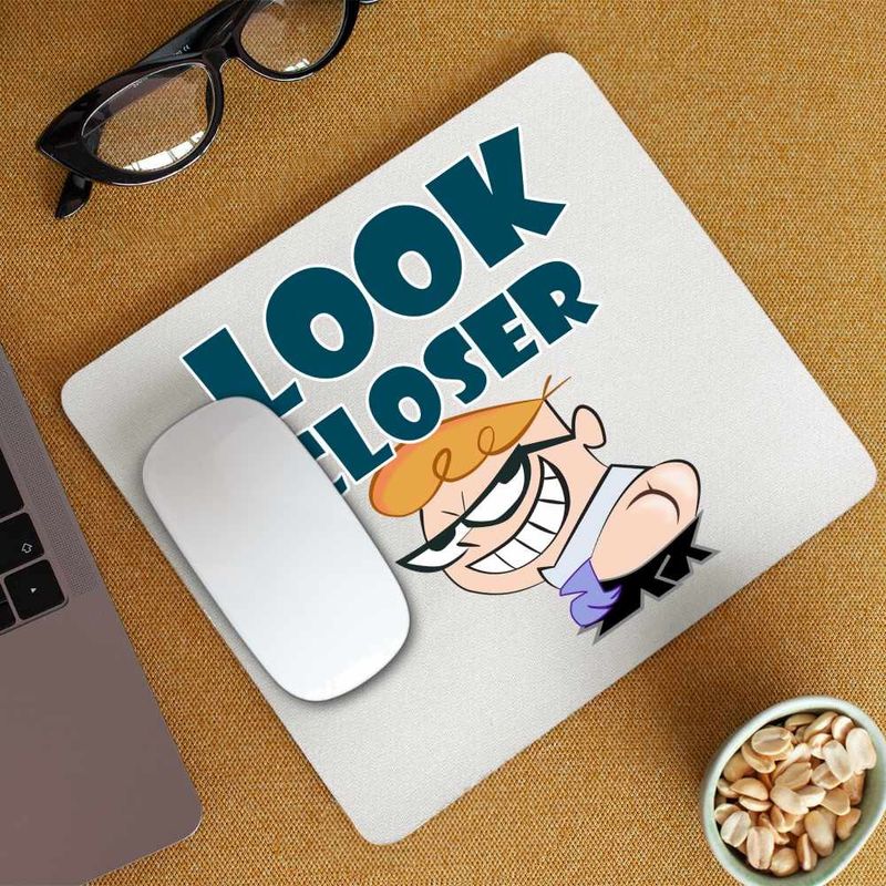 PC, gaming si accesorii - Periferice PC - Mousepad - Mousepad Laboratorul lui Dexter Look Closer, CoolTrend, 21x19cm - Infinity.ro
