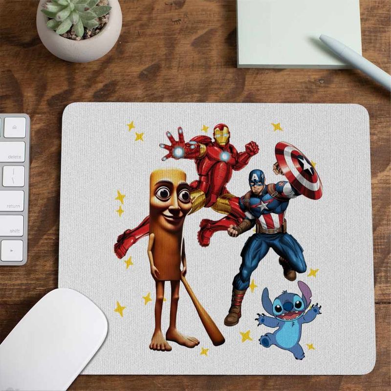 PC, gaming si accesorii - Periferice PC - Mousepad - Mousepad Iron Man Tung Sahur CoolTrend, 21x19cm - Infinity.ro
