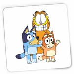 PC, gaming si accesorii - Periferice PC - Mousepad - Mousepad Garfield Bluey Blue Bingo Catei Pisica, CoolTrend, 21x19cm - Infinity.ro