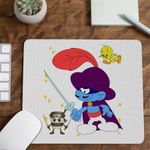PC, gaming si accesorii - Periferice PC - Mousepad - Mousepad Strumfii Zorro Spadasin Spaniol CoolTrend, 21x19cm - Infinity.ro