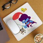 PC, gaming si accesorii - Periferice PC - Mousepad - Mousepad Strumfii Zorro Spadasin Spaniol CoolTrend, 21x19cm - Infinity.ro