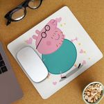 PC, gaming si accesorii - Periferice PC - Mousepad - Mousepad Tata Purcelusa Peppa Pig Pepa CoolTrend, 21x19cm - Infinity.ro