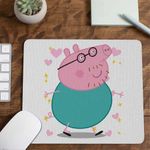 PC, gaming si accesorii - Periferice PC - Mousepad - Mousepad Tata Purcelusa Peppa Pig Pepa CoolTrend, 21x19cm - Infinity.ro