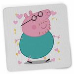PC, gaming si accesorii - Periferice PC - Mousepad - Mousepad Tata Purcelusa Peppa Pig Pepa CoolTrend, 21x19cm - Infinity.ro