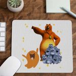 PC, gaming si accesorii - Periferice PC - Mousepad - Mousepad Lamput Grizzy Lemningii CoolTrend, 21x19cm - Infinity.ro