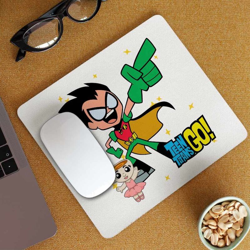 PC, gaming si accesorii - Periferice PC - Mousepad - Mousepad Robin Haideti Tineri Titani CoolTrend, 21x19cm - Infinity.ro