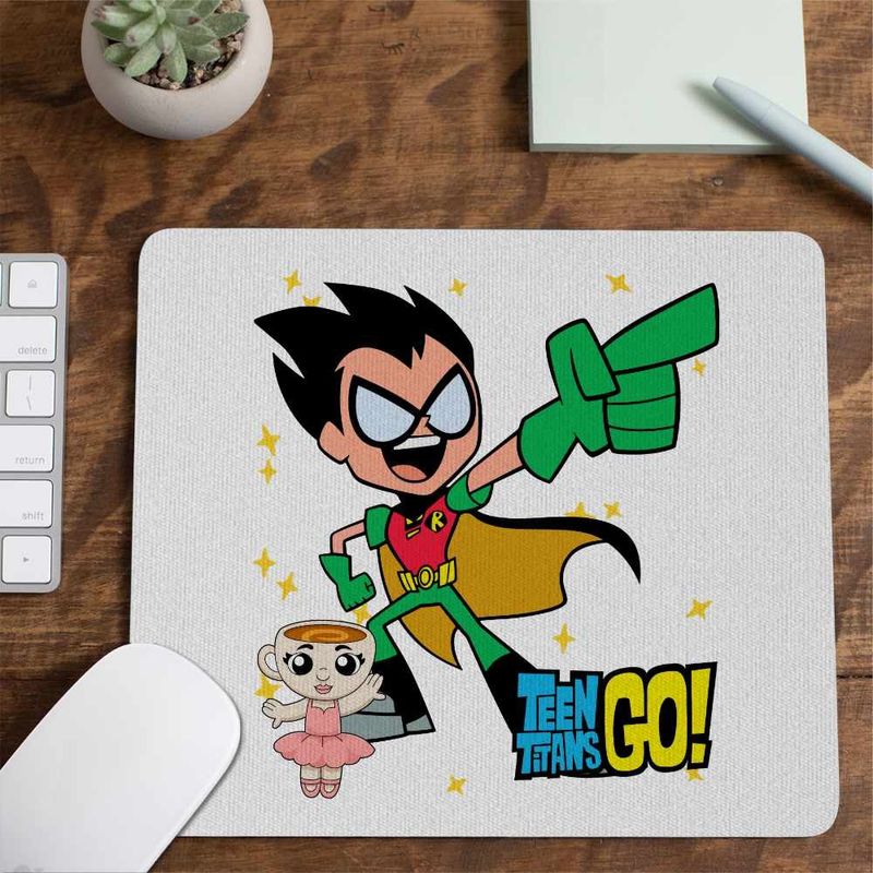 PC, gaming si accesorii - Periferice PC - Mousepad - Mousepad Robin Haideti Tineri Titani CoolTrend, 21x19cm - Infinity.ro