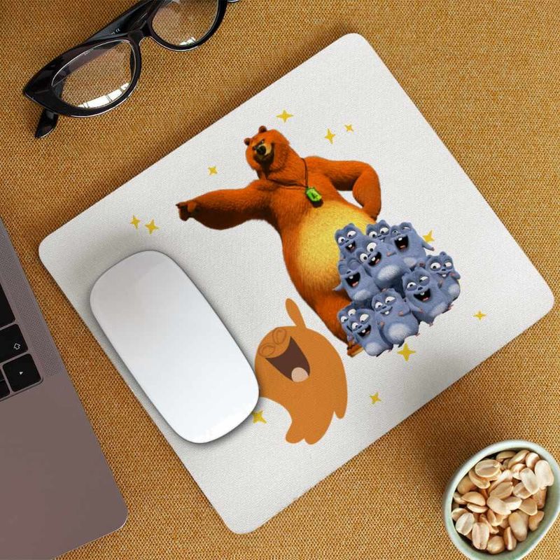 PC, gaming si accesorii - Periferice PC - Mousepad - Mousepad Lamput Grizzy Lemningii CoolTrend, 21x19cm - Infinity.ro