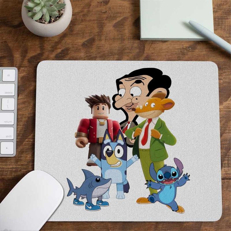 PC, gaming si accesorii - Periferice PC - Mousepad - Mousepad Geronimo Stilton Mr Bean Bluey Roblox CoolTrend, 21x19cm - Infinity.ro