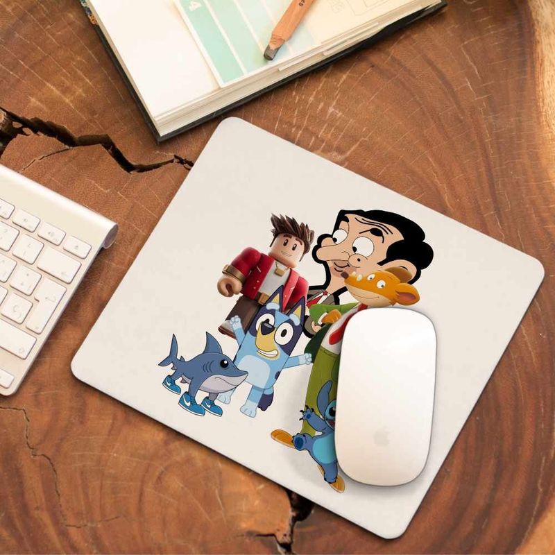 PC, gaming si accesorii - Periferice PC - Mousepad - Mousepad Geronimo Stilton Mr Bean Bluey Roblox CoolTrend, 21x19cm - Infinity.ro