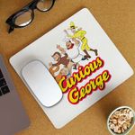 PC, gaming si accesorii - Periferice PC - Mousepad - Mousepad Curious George Gradina Zoologica Cimpanzeu CoolTrend, 21x19cm - Infinity.ro