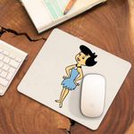 PC, gaming si accesorii - Periferice PC - Mousepad - Mousepad Familia Flintstone Betty Rubble Epoca de Piatra, CoolTrend, 21x19cm - Infinity.ro