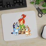 PC, gaming si accesorii - Periferice PC - Mousepad - Mousepad Familia Flintstone Pebbles Bluey Blue Bingo, CoolTrend, 21x19cm - Infinity.ro