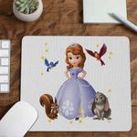 PC, gaming si accesorii - Periferice PC - Mousepad - Mousepad Sofia Intai Veverita Iepuras Pasari, Sofia First CoolTrend, 21x19cm - Infinity.ro