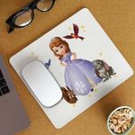 PC, gaming si accesorii - Periferice PC - Mousepad - Mousepad Sofia Intai Veverita Iepuras Pasari, Sofia First CoolTrend, 21x19cm - Infinity.ro