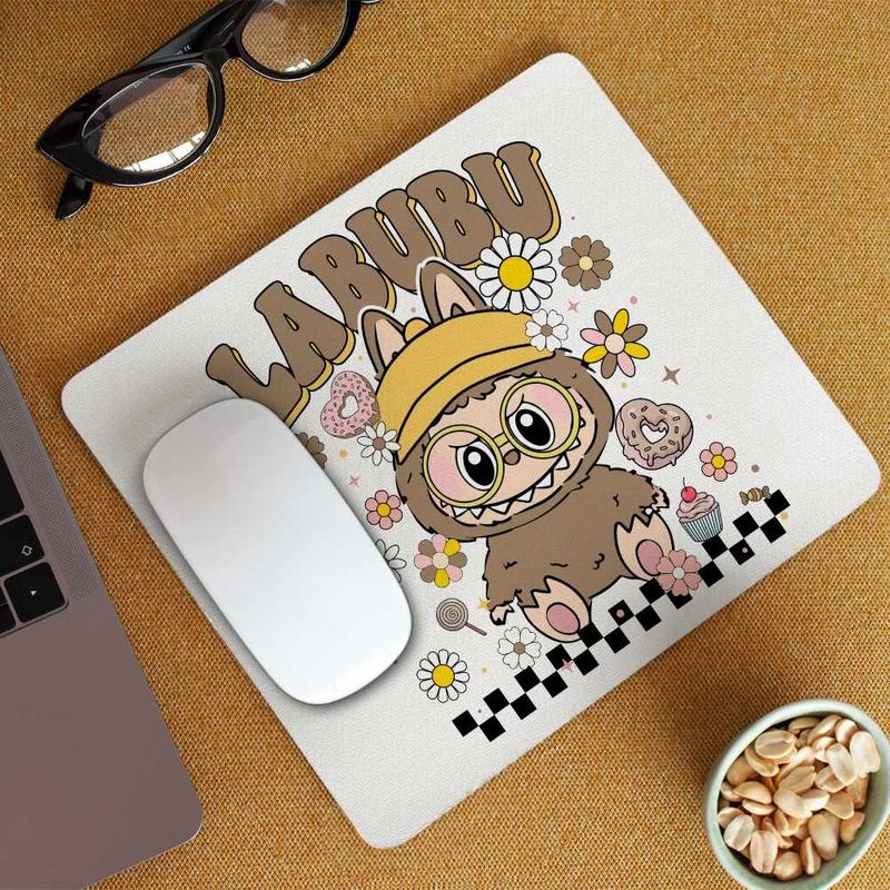 PC, gaming si accesorii - Periferice PC - Mousepad - Mousepad Labubu Nerd Power, CoolTrend, 21x19cm - Infinity.ro