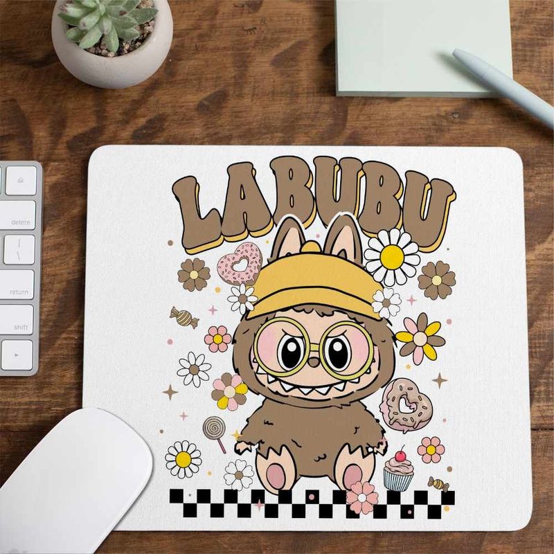 PC, gaming si accesorii - Periferice PC - Mousepad - Mousepad Labubu Nerd Power, CoolTrend, 21x19cm - Infinity.ro