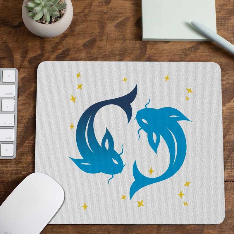 PC, gaming si accesorii - Periferice PC - Mousepad - Mousepad Pesti Horoscop Zodie Astrologie Pisces CoolTrend, 21x19cm - Infinity.ro