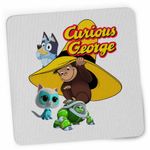 PC, gaming si accesorii - Periferice PC - Mousepad - Mousepad Curiosul George Bluey Super Pisicute Robogobo CoolTrend, 21x19cm - Infinity.ro