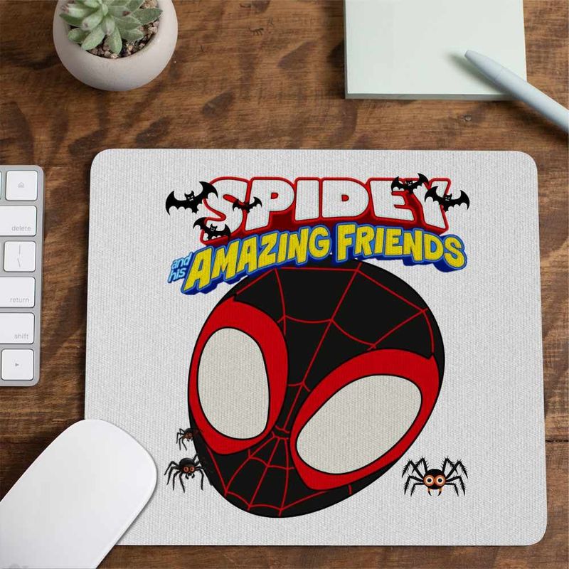 PC, gaming si accesorii - Periferice PC - Mousepad - Mousepad Spin Paienjenelul Marvel CoolTrend, 21x19cm - Infinity.ro