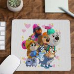 PC, gaming si accesorii - Periferice PC - Mousepad - Mousepad Pupstruction Bluey Catelusi Constructori Bingo Blue CoolTrend, 21x19cm - Infinity.ro
