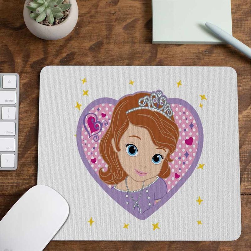 PC, gaming si accesorii - Periferice PC - Mousepad - Mousepad Sofia Intai Inima Desene CoolTrend, 21x19cm - Infinity.ro