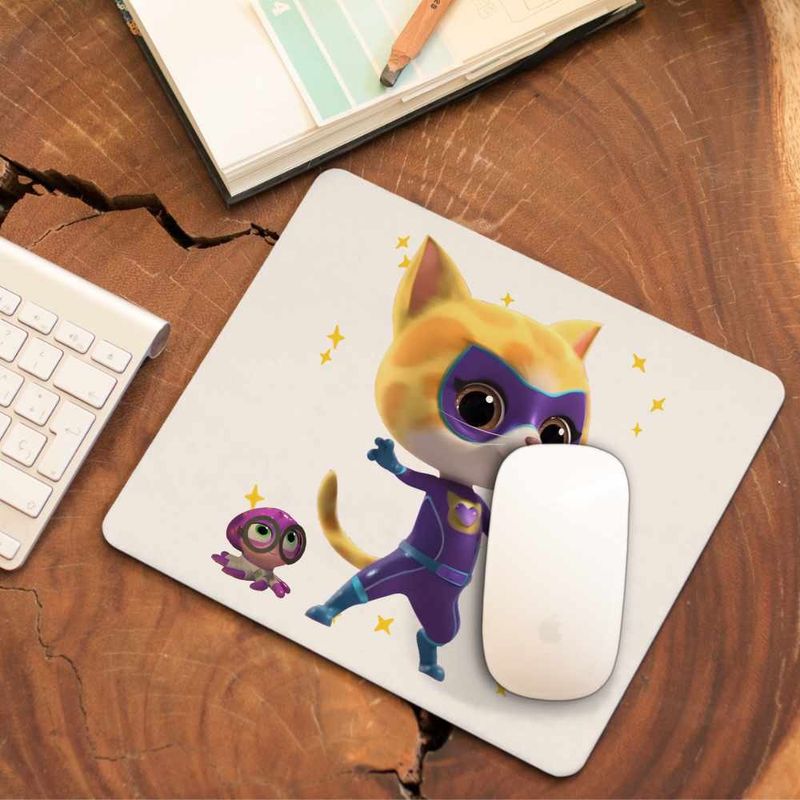 PC, gaming si accesorii - Periferice PC - Mousepad - Mousepad Super Pisicute Sclipi Sparks SuperKitties CoolTrend, 21x19cm - Infinity.ro