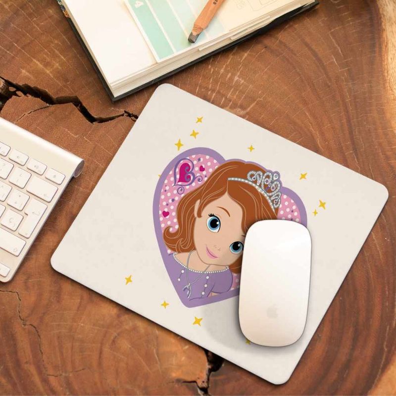 PC, gaming si accesorii - Periferice PC - Mousepad - Mousepad Sofia Intai Inima Desene CoolTrend, 21x19cm - Infinity.ro