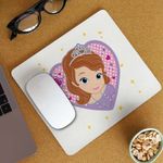 PC, gaming si accesorii - Periferice PC - Mousepad - Mousepad Sofia Intai Inima Desene CoolTrend, 21x19cm - Infinity.ro