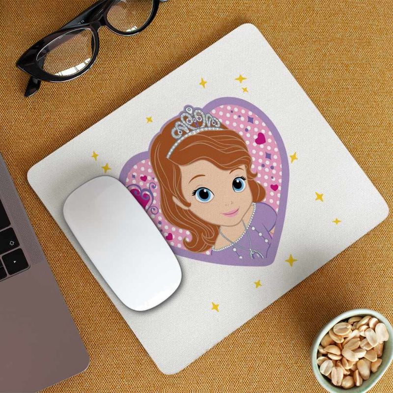 PC, gaming si accesorii - Periferice PC - Mousepad - Mousepad Sofia Intai Inima Desene CoolTrend, 21x19cm - Infinity.ro