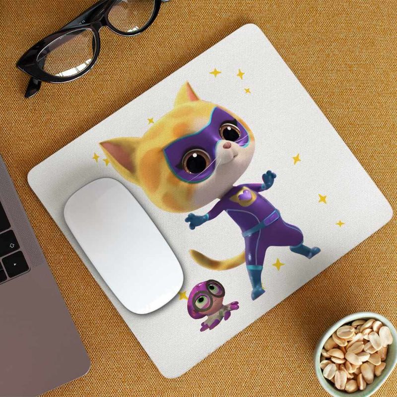 PC, gaming si accesorii - Periferice PC - Mousepad - Mousepad Super Pisicute Sclipi Sparks SuperKitties CoolTrend, 21x19cm - Infinity.ro