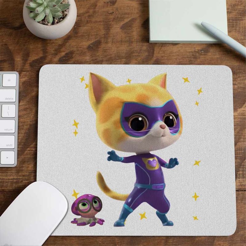 PC, gaming si accesorii - Periferice PC - Mousepad - Mousepad Super Pisicute Sclipi Sparks SuperKitties CoolTrend, 21x19cm - Infinity.ro
