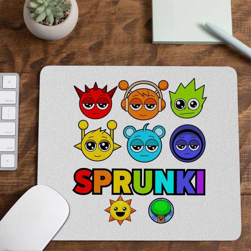 PC, gaming si accesorii - Periferice PC - Mousepad - Mousepad Sprunki Music Game Mod CoolTrend, 21x19cm - Infinity.ro