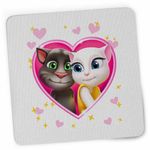 PC, gaming si accesorii - Periferice PC - Mousepad - Mousepad My Talking Tom Angela Love Valentines Day CoolTrend, 21x19cm - Infinity.ro