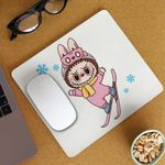 PC, gaming si accesorii - Periferice PC - Mousepad - Mousepad Labubu Ski Iarna Munte Zapada CoolTrend, 21x19cm - Infinity.ro