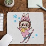 PC, gaming si accesorii - Periferice PC - Mousepad - Mousepad Labubu Ski Iarna Munte Zapada CoolTrend, 21x19cm - Infinity.ro