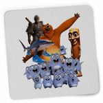 PC, gaming si accesorii - Periferice PC - Mousepad - Mousepad Grizzy Lemingi Brainrot Tung Sahur Tralalero Wukong CoolTrend, 21x19cm - Infinity.ro