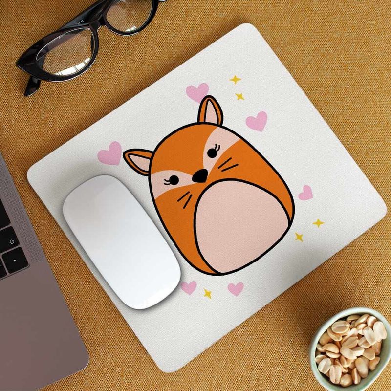 PC, gaming si accesorii - Periferice PC - Mousepad - Mousepad Squishmallows Squad Vulpe CoolTrend, 21x19cm - Infinity.ro