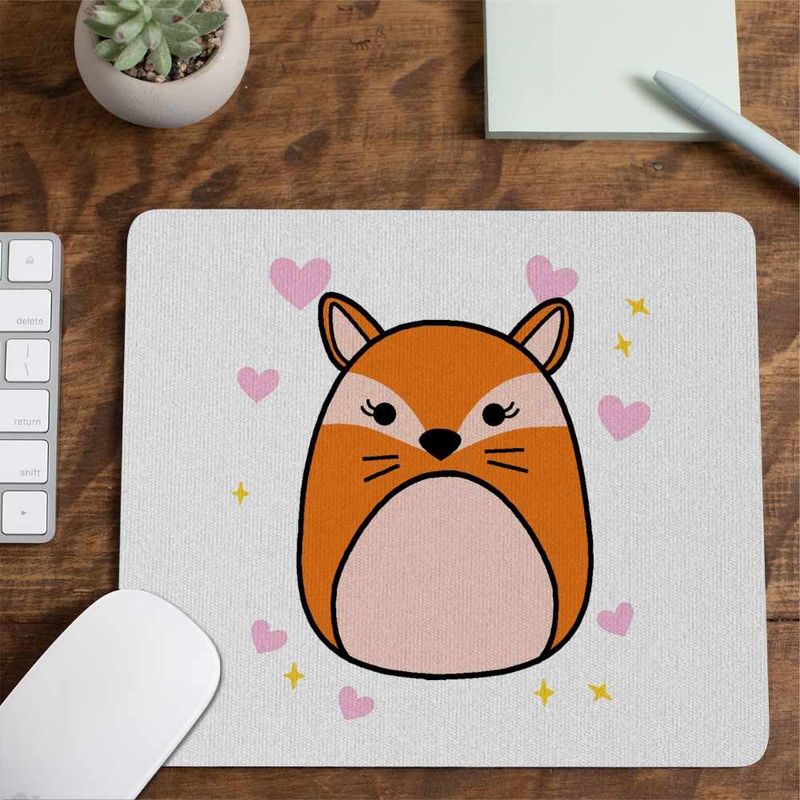 PC, gaming si accesorii - Periferice PC - Mousepad - Mousepad Squishmallows Squad Vulpe CoolTrend, 21x19cm - Infinity.ro
