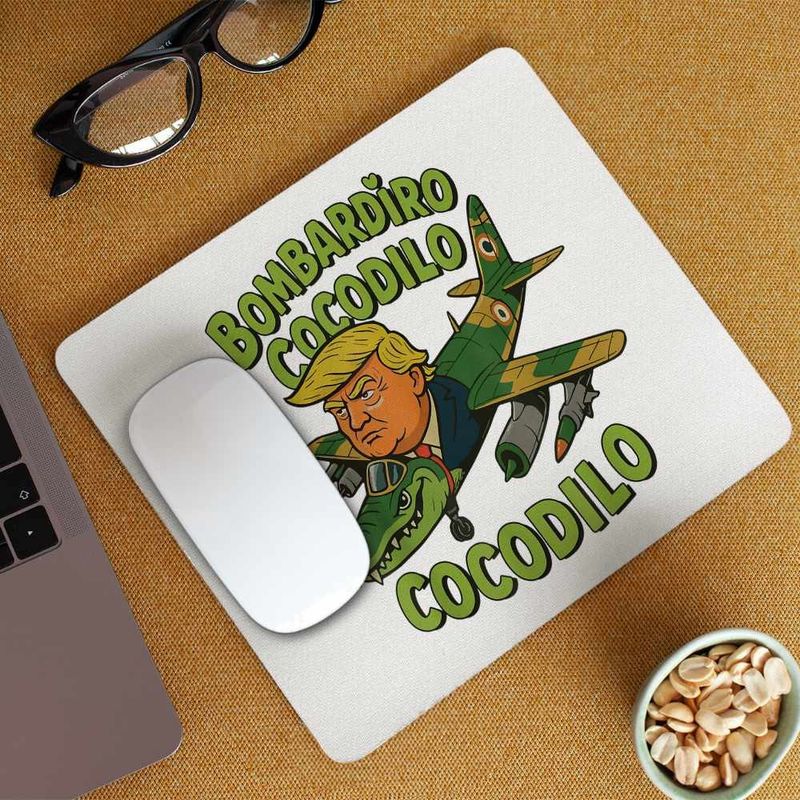 PC, gaming si accesorii - Periferice PC - Mousepad - Mousepad Cocodilo Donald Trump Brainrot Brain Rot CoolTrend, 21x19cm - Infinity.ro