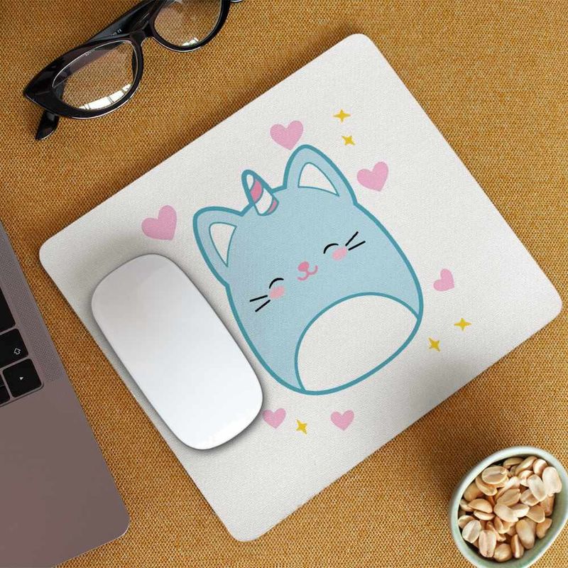 PC, gaming si accesorii - Periferice PC - Mousepad - Mousepad Squishmallows Unicorn CoolTrend, 21x19cm - Infinity.ro