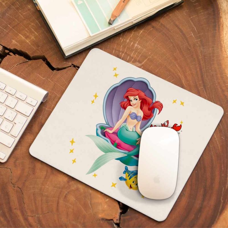 PC, gaming si accesorii - Periferice PC - Mousepad - Mousepad Ariel Scoica Mica Sirena Disney CoolTrend, 21x19cm - Infinity.ro