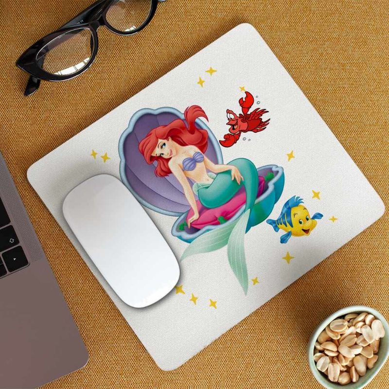 PC, gaming si accesorii - Periferice PC - Mousepad - Mousepad Ariel Scoica Mica Sirena Disney CoolTrend, 21x19cm - Infinity.ro